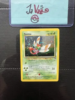 Yanma 17/75 Holo 🌀FART SWIRL! LP Neo Discovery ✨WoTC Vintage 1 DAY SHIP! - Image 1
