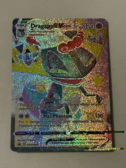 Pokemon TCG Dragapult VMAX SWSH097 Shiny Full Art Black Star Promo - Image 1
