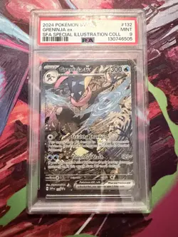 2024 POKEMON SVP EN-SV BLACK STAR PROMO #132 GRENINJA EX PSA 9 - Image 1