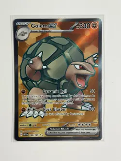 Pokemon TCG Golem ex 189/165 SV: 151 Scarlet & Violet 151 Ultra Rare Holofoil NM - Image 1