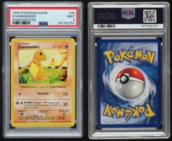 Charmander Shadowless Pokemon Base Set PSA 9 MINT 1999 - Image 3