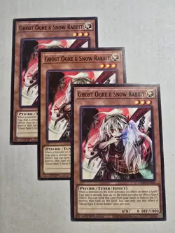3x Ghost Ogre & Snow Rabbit 1st Edition Common L5DD-ENA06 Yu-Gi-Oh! - Image 1