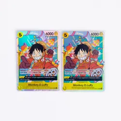 x2 Monkey.D.Luffy OP07-109 SR One Piece Premium Booster The Best Vol. 2 NM - Image 1