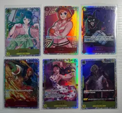 One Piece TCG Super Rare Lot of 6 Super Rare Cards One Piece Lot Japanese - Image 1