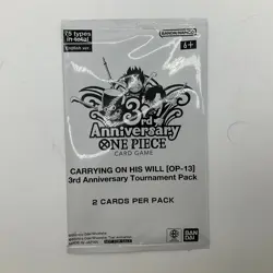 Lot of (14) One Piece EN Carrying on His Will 3rd Anniversary Tournament Pack - Image 2
