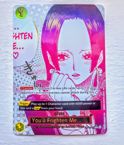 One Piece OP14-118 R You'll Frighten Me... Alt Art Parallel Holo NM - Image 1