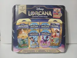 Disney Lorcana Trading Card Game 2 Decks 4 Booster Packs 1 Promo Card Sealed - Image 1