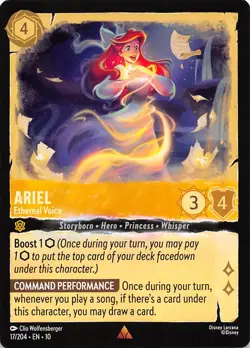 Ariel Ethereal Voice 17/204 Whispers in the Well Disney Lorcana - Image 1