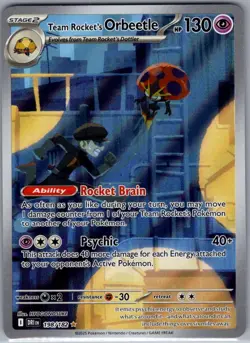 Team Rocket's Orbeetle 198/182 SV10: Destined Rivals - Pokemon Card - NM - Image 1