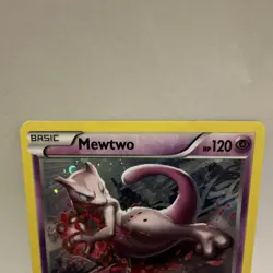 Pokemon TCG XY Mewtwo XY101 & XY100 Cosmo Foil & Regular Card Lot - Image 2