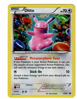 Pokemon TCG XY Ditto #XY40 Holo Promo Card LP - Image 3