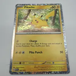 Pokemon TCG Pikachu Holo Promo McDonald's 2024 Card 002/015 NM - Image 2