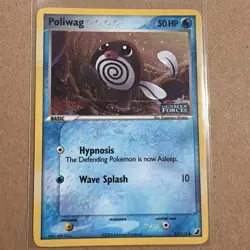 Pokemon Unseen Forces Stamped Poliwag 67/115 Common Reverse Holo Card TCG - Image 1