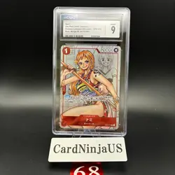 CGC 9 MINT Nami Parallel OP01-016 R 25th Edition ONE PIECE Card Game Japanese 68 - Image 1