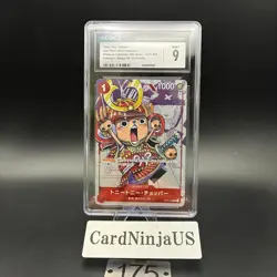 CGC 9 MINT Tony Tony Chopper Parallel ST01-006 C 25th Edition ONE PIECE Card 175 - Image 1