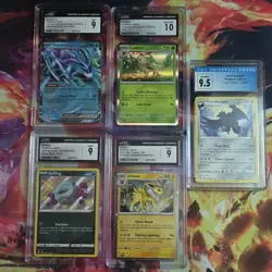 Pokemon CGC Graded Card Lot 5x Suicune ex, Leafeon, Corviknight, Koffing, Jolte… - Image 1