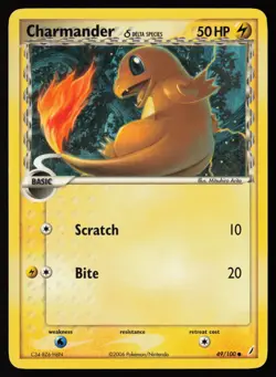 Charmander #49 Crystal Guardians Pokemon Card - Image 1