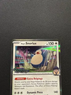 Hop’s Snorlax 184 (Prerelease) Sv: Scarlet & Violet Promo Cards Near Mint - Image 3