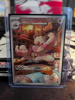 Pokemon TCG Gurdurr Black Bolt 126/086 Illustration Rare Card - Image 1