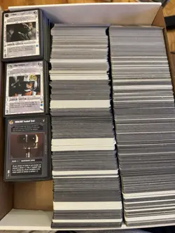 13-10-2 inch box full of star wars ccg cards - over 7 lbs - Image 1