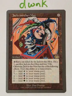Jack-in-the-Mox Unglued NM - MTG - Magic the Gathering #75 1998 FREE Shipping - Image 1