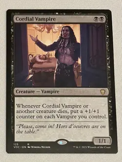 1x MTG Cordial Vampire - Commander: Innistrad: Crimson Vow (VOC) #125 - Magic - Image 1