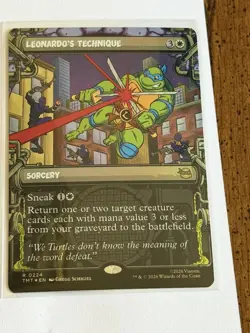 Leonardo's Technique Borderless Teenage Mutant Ninja Turtles Foil 224 - Image 1