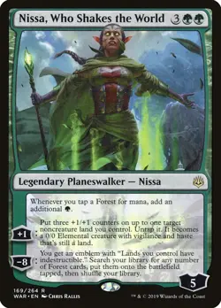 MTG | Nissa, Who Shakes the World [War of the Spark] Near Mint - Image 1