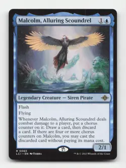 Malcolm, Alluring Scoundrel The Lost Caverns of Ixalan #63 Rare - Image 1