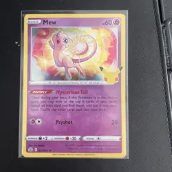 Pokemon TCG Mew 011/025 Holo Celebrations 25th Anniversary NM! - Image 1