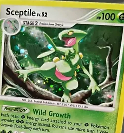 Sceptile 8/106 Great Encounters Holo Rare Pokemon TCG - LP - Image 3