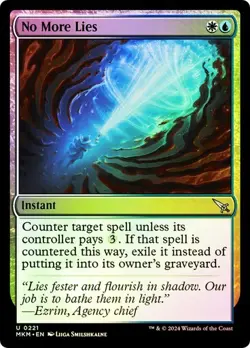 No More Lies (Foil) - Karlov Manor MKM - Uncommon - MTG Magic Pack fresh - Image 1