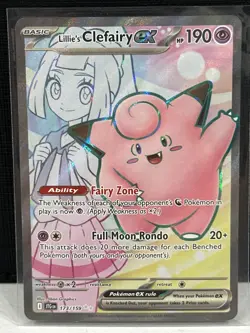 Lillie's Clefairy ex - 173/159 - Pokemon Journey Together Ultra Rare NM - Image 1