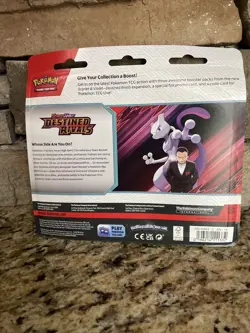 Pokemon Destined Rivals 3-Pack Blister Zebstrika Rare Mint Sealed TCG SP 🔥🔥 - Image 2