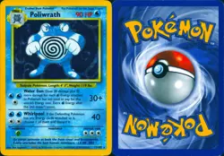 POLIWRATH 13/102 HOLO HOLO RARE BASE SET UNLIMITED POKEMON HOLO MP - Image 3