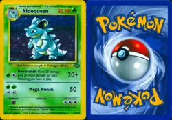 NIDOQUEEN 7/64 HOLO RARE JUNGLE POKEMON UNLIMITED HOLO MP - Image 3