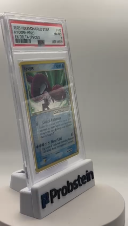 2005 Pokemon Gold Star Ex Delta Species #112 Kyogre Holo PSA 8 NM-MT - Image 2
