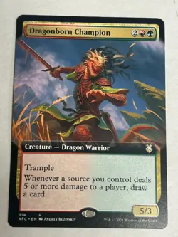 [1x] Dragonborn Champion - Extended Art Near Mint, English Forgotten Realms Comm - Image 1