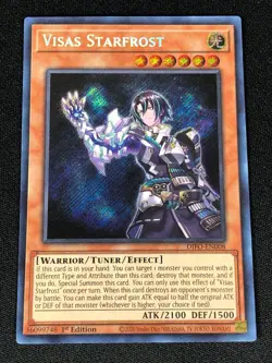 YUGIOH VISAS STARFROST DIFO-EN008 1ST SECRET (NM) - Image 1