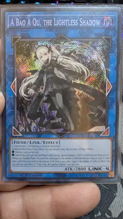 A Bao A Qu, the Lightless Shadow 1st Edition Secret Rare SUDA-EN049 Yu-Gi-Oh! - Image 1