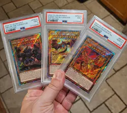 Yu-Gi-Oh Platinum Secret RA03 Obelisk, Slifer, Ra Sequential Set Mint/Gem Mint - Image 1