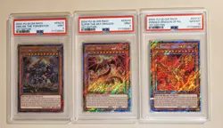 Yu-Gi-Oh Platinum Secret RA03 Obelisk, Slifer, Ra Sequential Set Mint/Gem Mint - Image 2