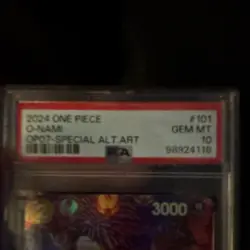 One Piece CCG O-Nami OP06-101 Alt Art Foil Rare PSA 10 ENGLISH - Image 3
