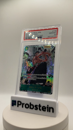 2023 One Piece OP06 Japanese Manga Alternate Art #118 Roronoa Zoro PSA 10 - Image 2