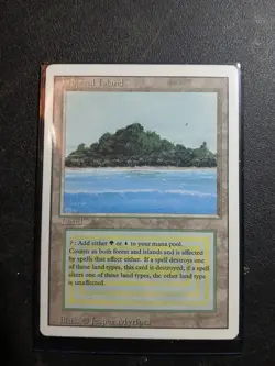Magic the Gathering Tropical Island Land Revised Edition - Image 1