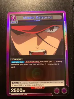 Union Arena: Evangelion Misato Katsuragi UE15BT/EVA-1-046 Rare Foil - Image 1