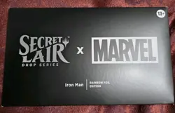 MTG Secret Lair x Marvel's Iron Man Rainbow Foil Edition Sealed In Hand - Image 1