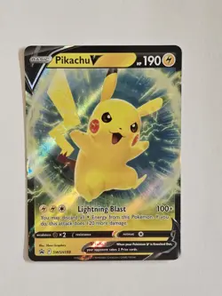Pikachu V SWSH198 Black Star Promo ✨MINT✨ Ultra Rare Holo Pokemon TCG Card - Image 1