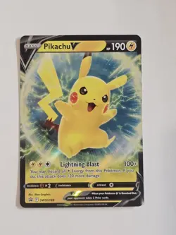 Pikachu V SWSH198 Black Star Promo ✨MINT✨ Ultra Rare Holo Pokemon TCG Card - Image 3