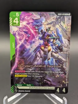 Gundam AGE-2 Normal Gundam Card Game Steel Requiem GD03-019 LR - Image 1